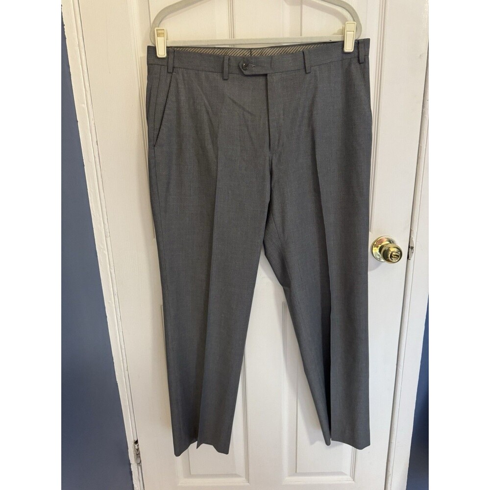 Lauren Ralph Lauren Pants Mens 36x30 Gray Wool Dress Pleated Business Casual
